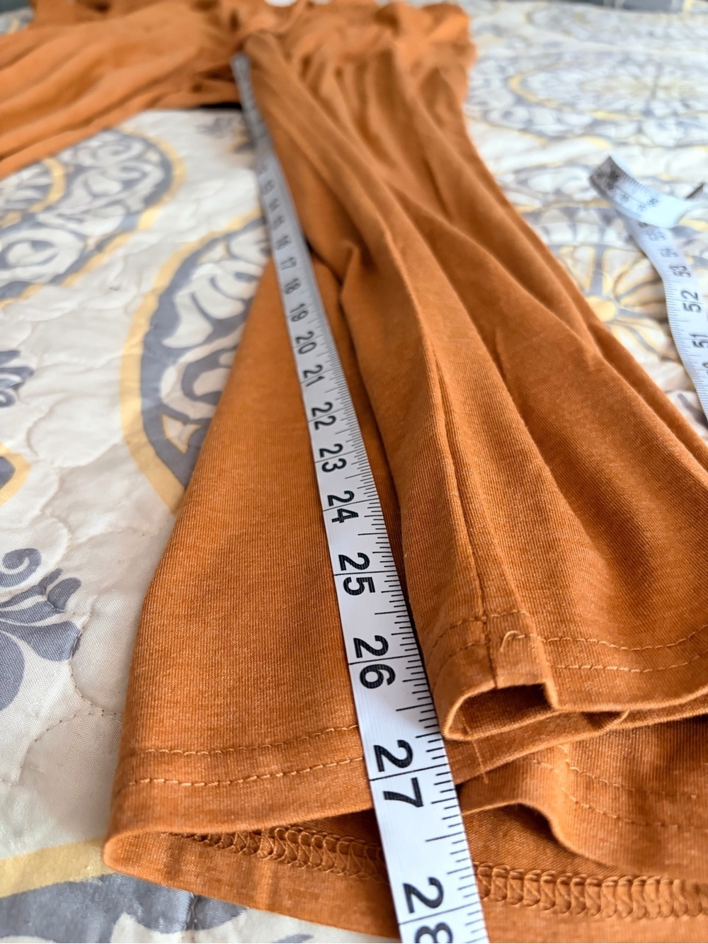 NWT Loma Smocked Peplum Top & Wide Leg Pants Set, Rust, Size Large - Picture 9 of 14